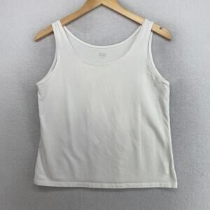 Eileen Fisher Cream Scoop Neck Tank Top